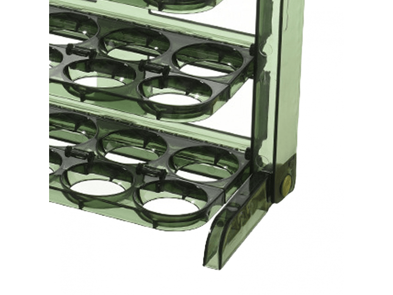  Étagère de rangement pliable à 3 niveaux pour réfrigérateur, organiseur d'œufs pour la cuisine et la maison  - Conforama E
