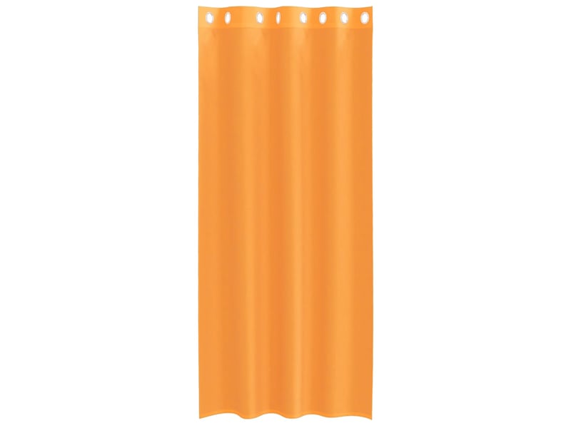  Lot de 2 rideaux en voile, voilages avec œillets orange 140x245 cm cf44394  - Conforama D
