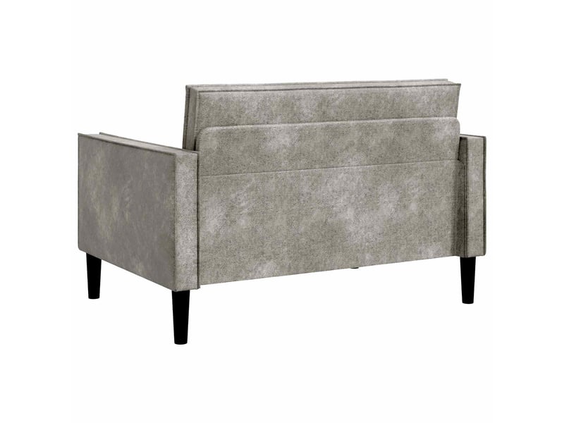  Vidaxl fauteuil xxl gris clair simili daim  - Conforama E