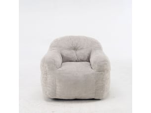 Pouf / repose pied gris