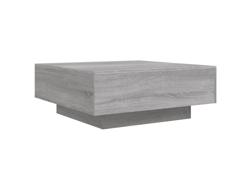  Table basse | table de salon sonoma gris 80x80x31 cm bois d'ingénierie  - Conforama A