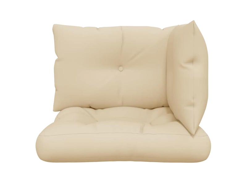  Lot de 3 coussins de palette, coussins de canapé beige tissu cf59656  - Conforama E