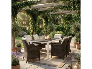 Table à manger moderne 160x90 pour 6 personnes harmony - gris foncé