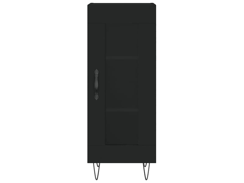  Buffet - bahut - meuble de rangement noir 34,5x34x90 cm bois d'ingénierie  - Conforama E
