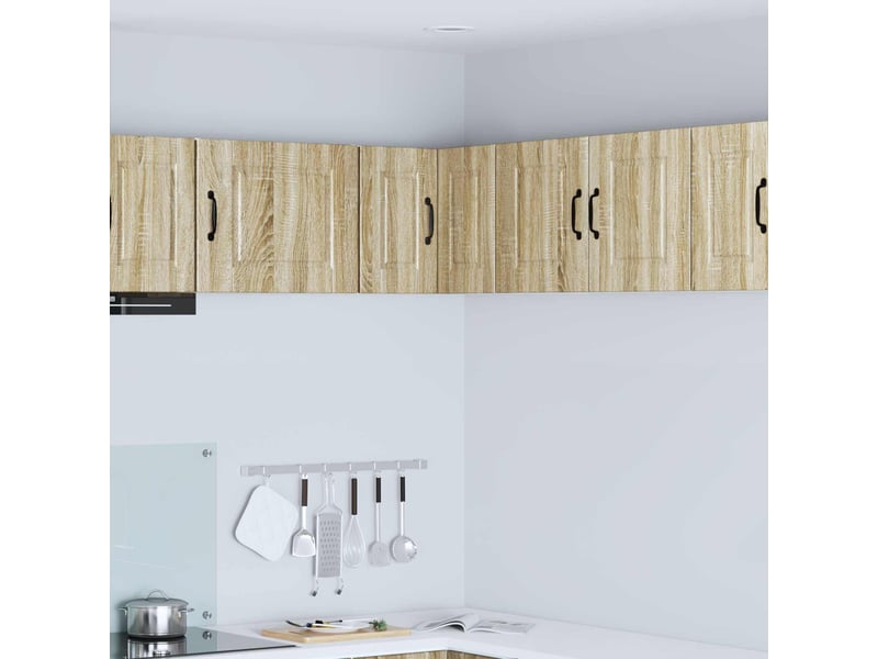 Meuble mural de cuisine, armoire d'angle cuisine porto chêne sonoma 57x57x40cm - Conforama B