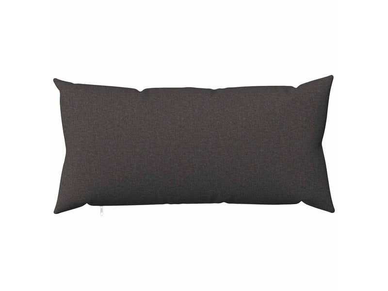 Lot de 6 housses de coussin heerlen gris foncé 40 x 80 cm tissu cf49636 - Conforama A
