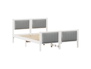 Lit 2 places 135x190 cm coloris blanc