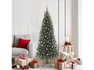 Sapin de noël artificiel, arbre de noël vert 180 cm pe et pvc shl8677