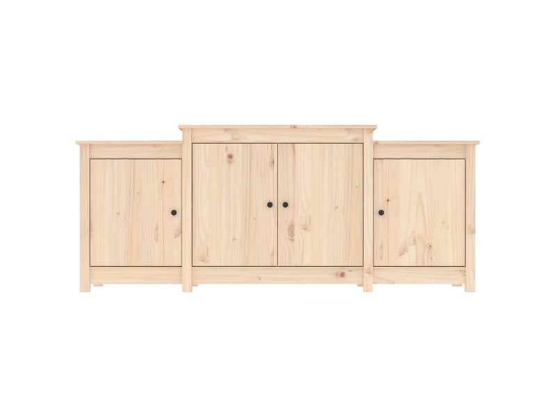 Buffet salon, buffet de rangement 164x37x68 cm bois massif pin  - Conforama E