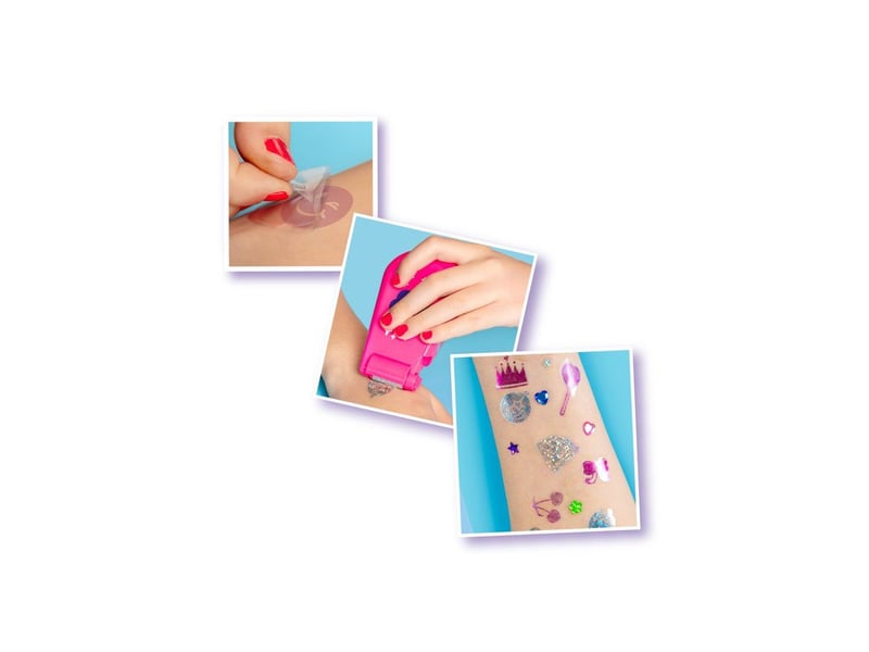  Coin tatouages glam smoby en métal et transferts, set créatif dès 6 ans avec pochoirs et strass SMO4006333108105 - Conforama C