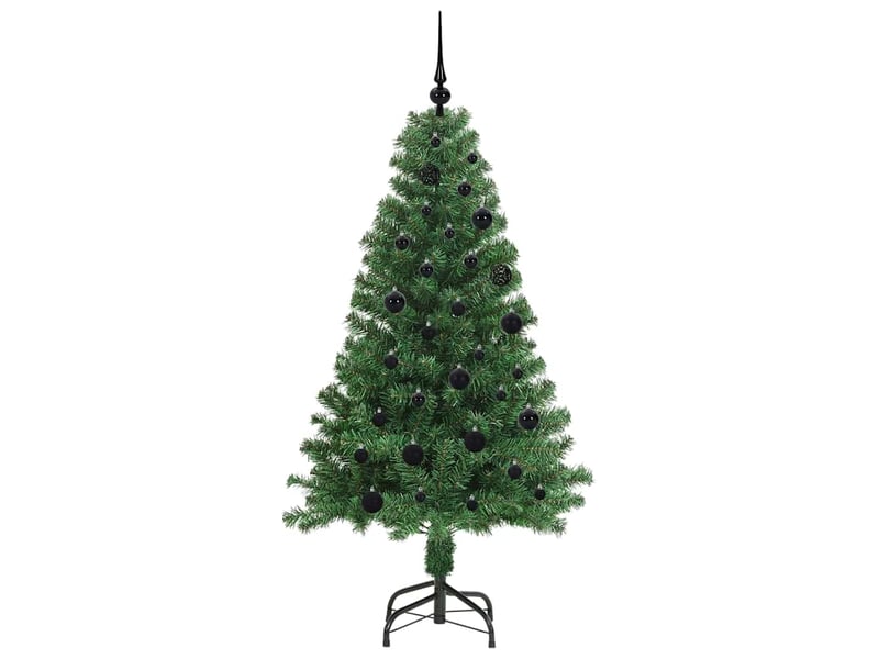  Sapin de noël - arbre de noël artificiel vert 150 cm pvc, acier et plastique  - Conforama D