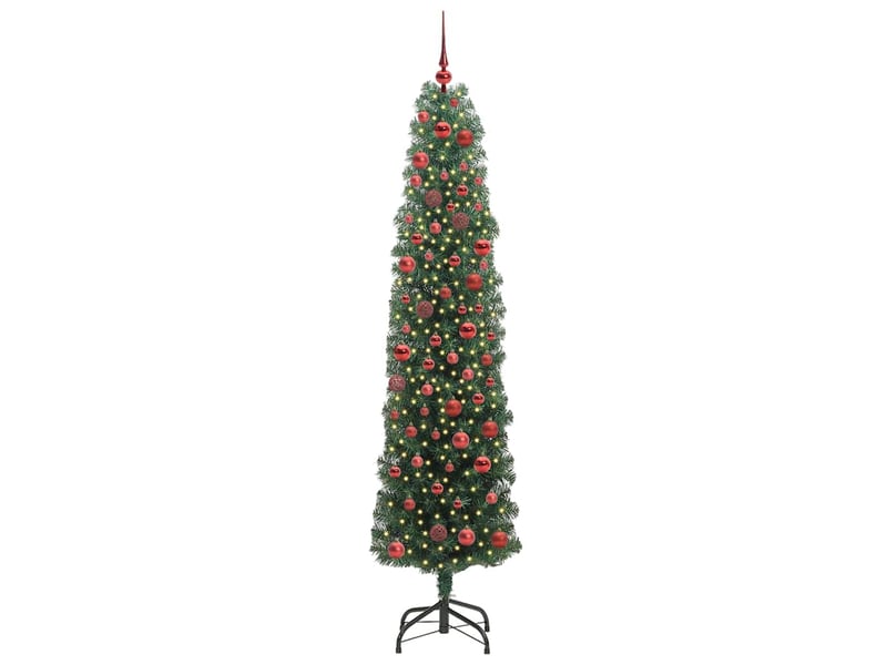 Sapin de noël - arbre de noël artificiel vert 180 cm pvc et acier et plastique  - Conforama A