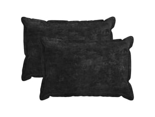 Lot de 2 housses de coussin houten anthracite 40 x 60 cm cf49269