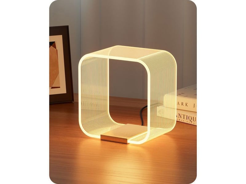  Lampe de chevet led moderne t010 or a poser aluminium et acrylique dimmable 3 temperatures 370618_AACKH11980_6_DROPFR - Conforama A