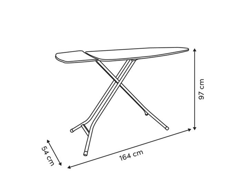  Table à repasser 52x130cm noir  - Conforama C