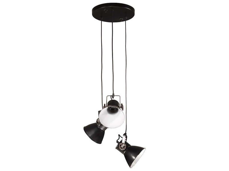  Lampe suspendue, suspension luminaire 25 w noir 30x30x100 cm e27  - Conforama C
