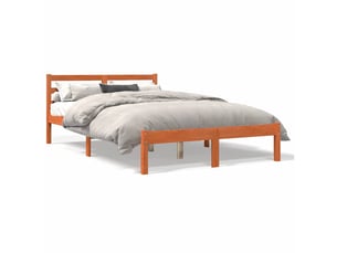 Lit 2 places 150x200 cm    coloris marron