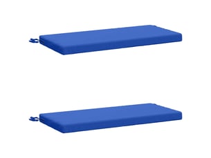 Lot de 2 coussins de banc, coussins d'assise soest 100 % polyester bleu royal cf57147