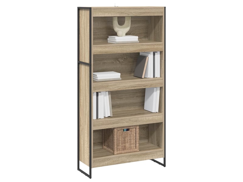  Bibliothèque, armoire à livres 80 x 30 x 155 cm bois d'ingénierie sonoma  - Conforama C