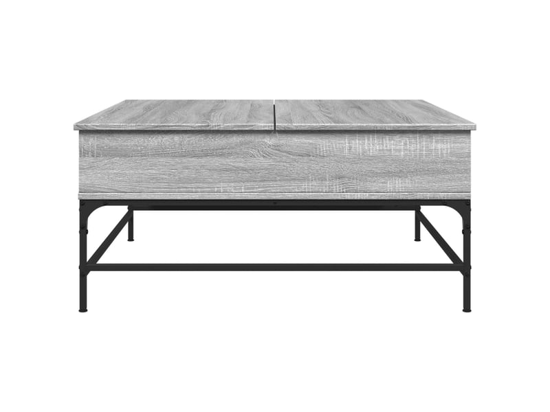  Table basse - table de salon - table à thé sonoma gris 95x95x45 cm bois d'ingénierie et métal  - Conforama E