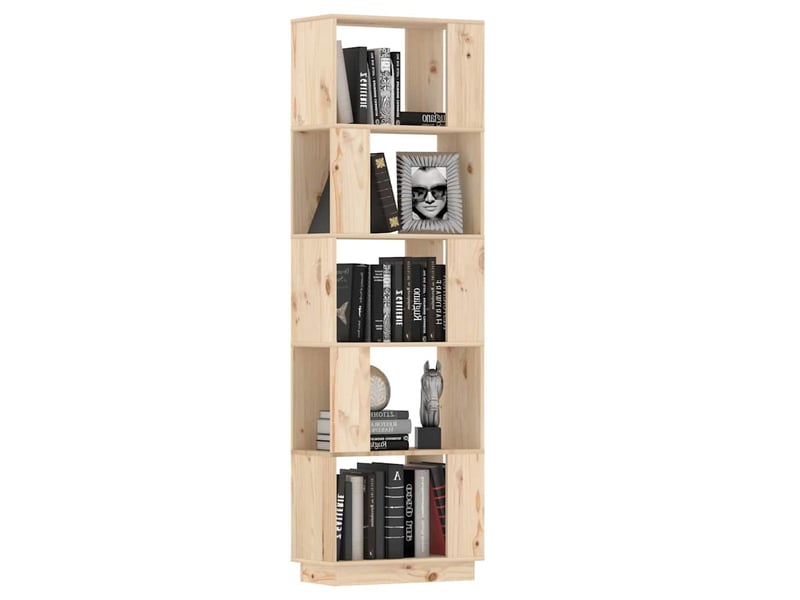  Bibliothèque, étagère de rangement 51x25x163,5 cm pin solide  - Conforama D
