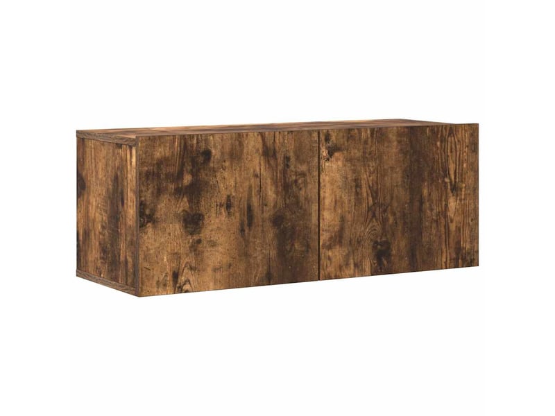  Ensemble de meubles tv 4 pcs chêne fumé bois d'ingénierie shl89768  - Conforama E