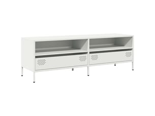 Meuble tv coloris blanc 135 cm <strong></strong>  <strong></strong>