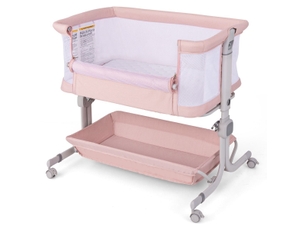 Lit bébé 50x80 cm COSTWAY coloris rose