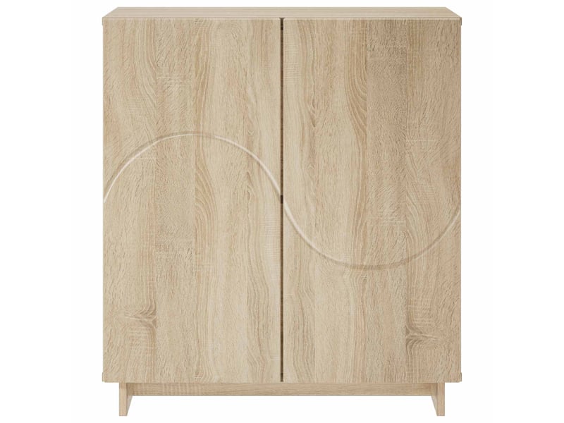 Buffet salon, buffet de rangement chêne sonoma 67x34,5x75 cm bois d'ingénierie - Conforama D