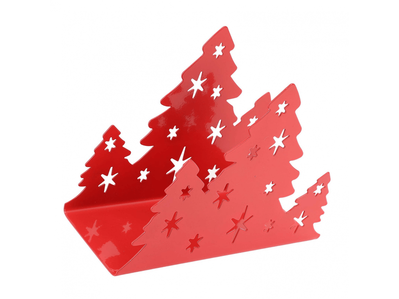 Porte-serviettes en acier inoxydable en forme d'arbre de noël pour décoration de restaurant à domicile (rouge) - Conforama C