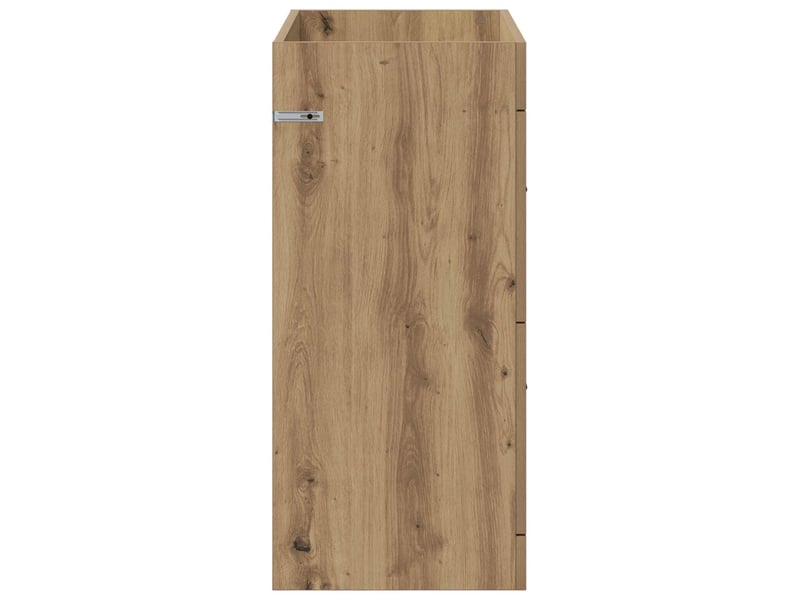  Meuble sous lavabo de salle de bain, commode chêne artisanal shl8159  - Conforama E