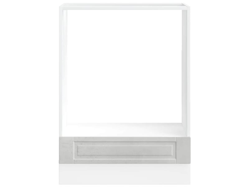 Armoire à four, armoire de cuisine porto gris béton bois d'ingénierie - Conforama D