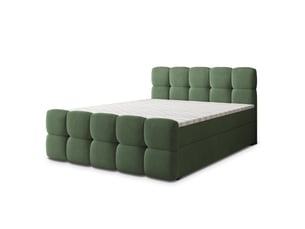 Lit avec rangement 180x200 cm <strong>MASSENO</strong> <strong></strong> coloris vert