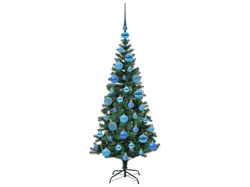  Sapin de noël artificiel, arbre de noël pré-éclairé vert 120 cm pvc et métal shl6066  - Conforama D