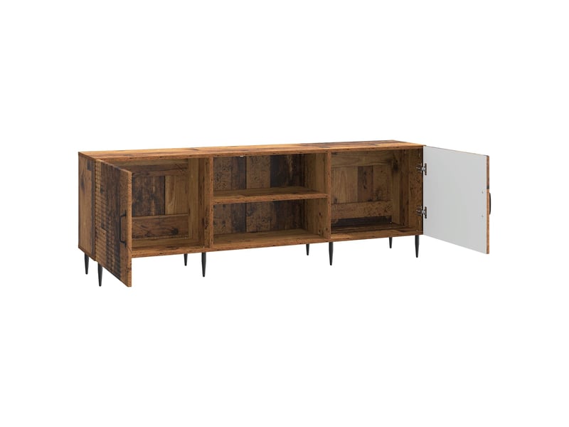  Meuble tv - banc tv - meuble de rangement 150 x 31 x 50 cm bois ancien bois d'ingénierie  - Conforama E