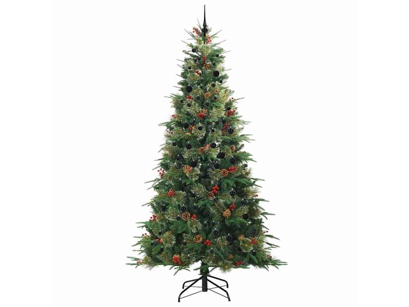  Sapin de noël - arbre de noël artificiel à branches articulées vert 240 cm  - Conforama D