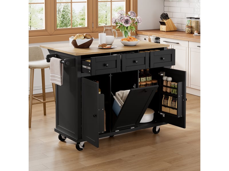  Desserte 3 portes 3 tiroirs coloris noir mdf desserte noir - Conforama D