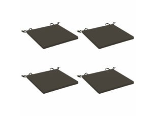 Lot de 4 coussins de siège, coussins d'assise soest 100 % polyester cf60199
