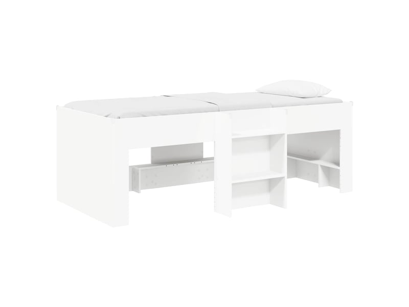  Cadre de lit élevé pour enfants - lit jeune blanc 80 x 200 cm  - Conforama A
