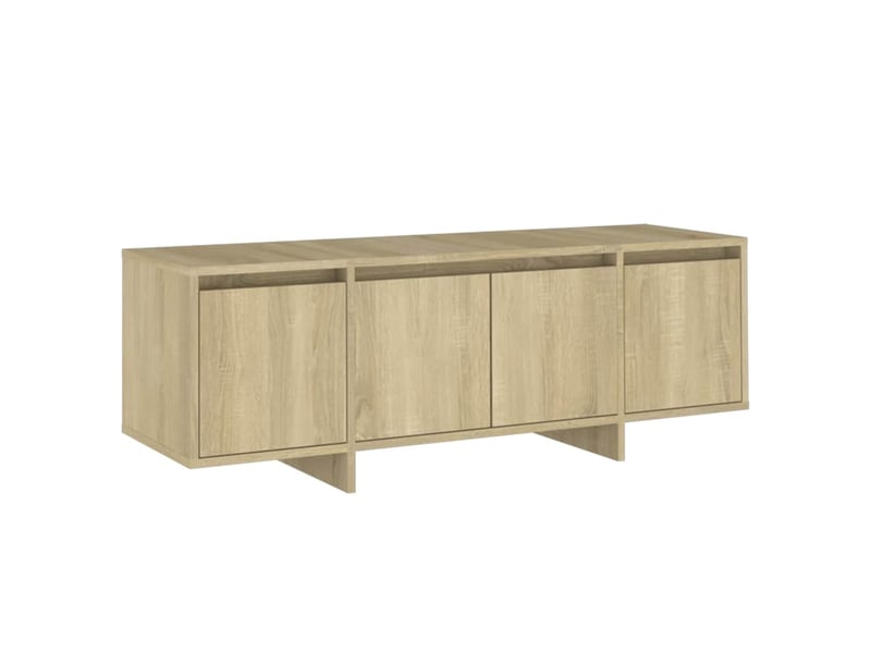  Meuble tv - banc tv - meuble de rangement chêne sonoma 120x30x40,5 cm bois d'ingénierie  - Conforama A