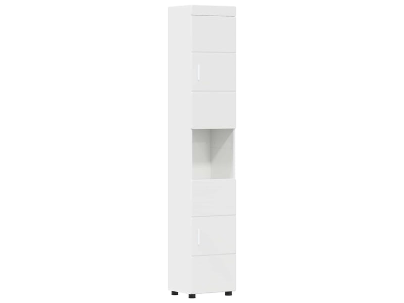Ensemble d'armoire de salle de bain tulum blanc brillant cf62971 - Conforama A