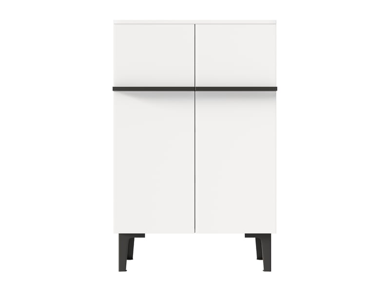  Meuble à chaussures compact 60x34,5x95 cm, idéal pour petit couloir, rangement organisé avec hauteur intérieure 78 cm  - Conforama A