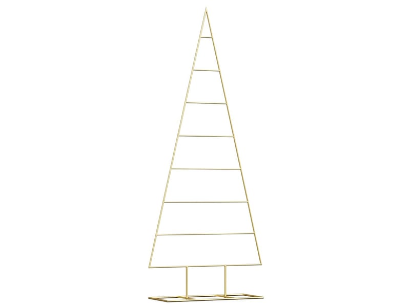  Sapin de noël - arbre de noël en métal doré 150 cm acier peint par poudre  - Conforama A