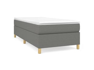 Lit simple 80x200 cm coloris gris
