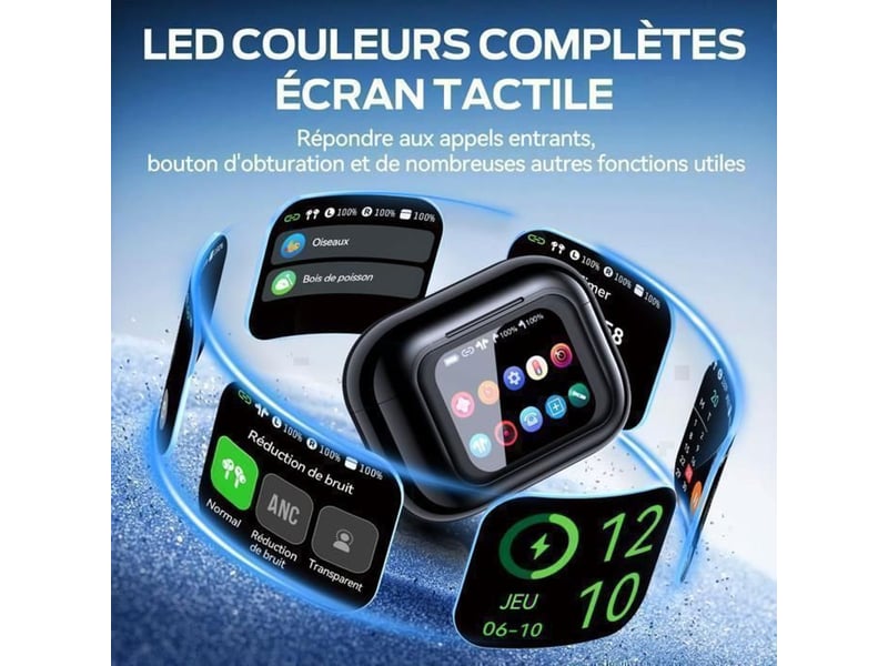  Ecouteurs bluetooth 5.4 sans fil avec ecran 1,65, anc+enc 45 db, appels clairs et resistance ipx7 176665_AAAHO48354_6_DROPFR - Conforama C