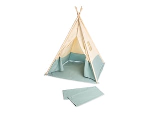 Tente 'tipi yuma' bicolore beige bleu
