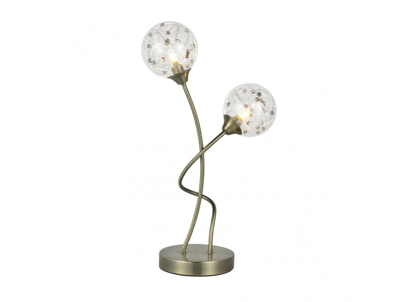  Lampe à poser fabrilamp rio de janeiro g9 coloris cuir 45 x 24 x 14 cm 154172014 - Conforama C