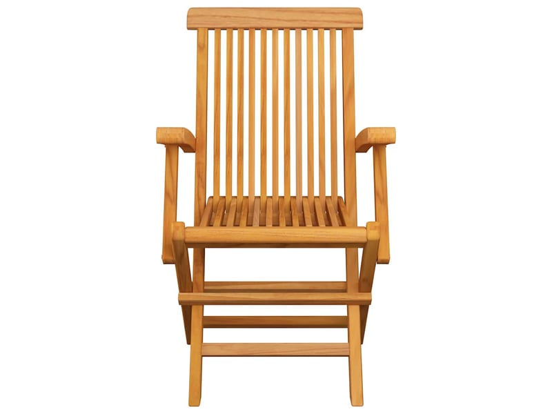  Lot de 3 chaises pliantes de jardin, chaises d'extérieur avec coussins taupe en bois de teck massif cf32313  - Conforama D