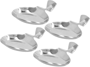 Repose-baguettes en acier inoxydable, repose-couteau et porte-baguettes, repose-cuillère à baguettes empêchant le glissement, assiette à sauce en acie