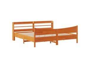Lit 2 places 200x200 cm coloris marron
